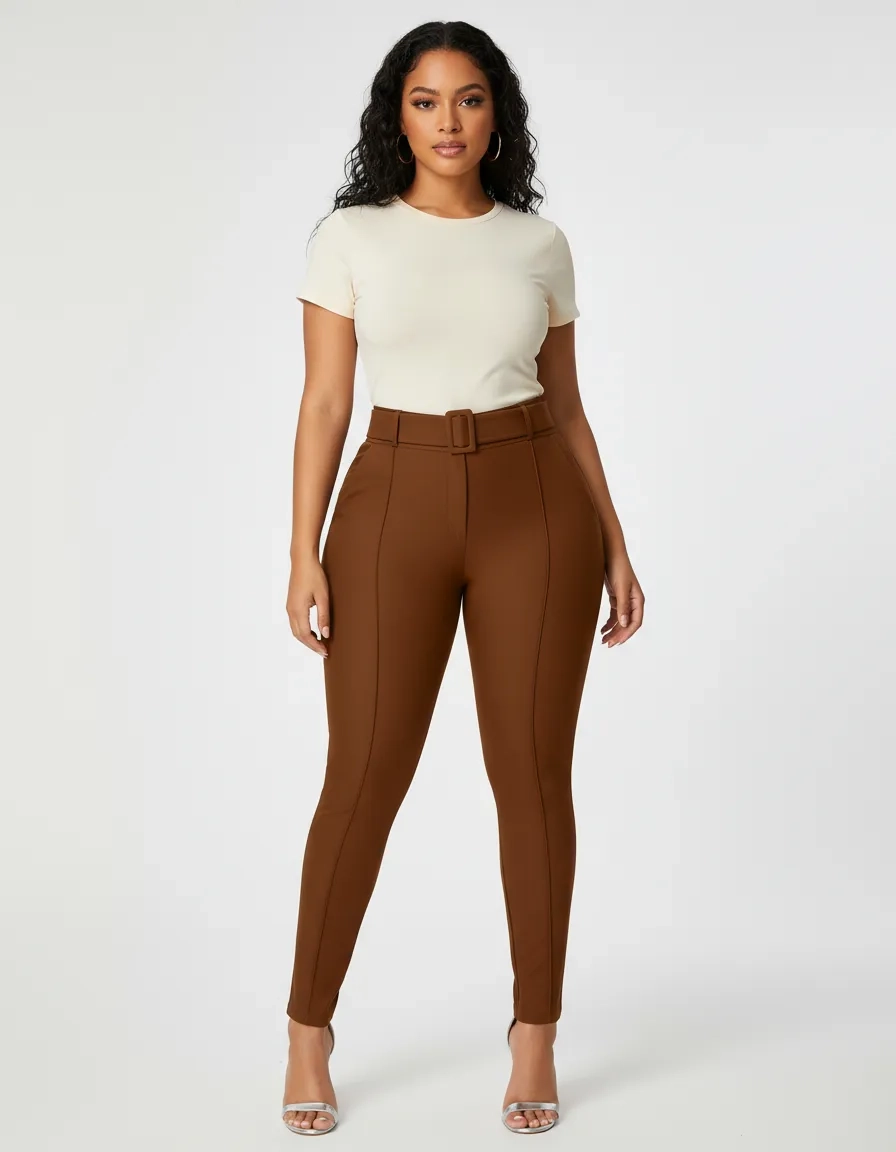 Pantalon Juvenil Stretch Tiro Alto