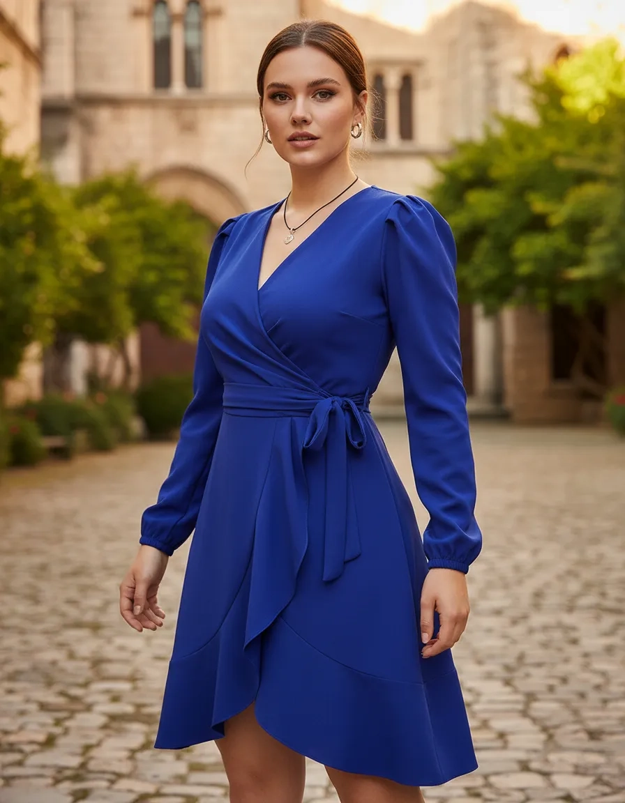 Kass13 Azul 01 Vestido Dama Moda Casual