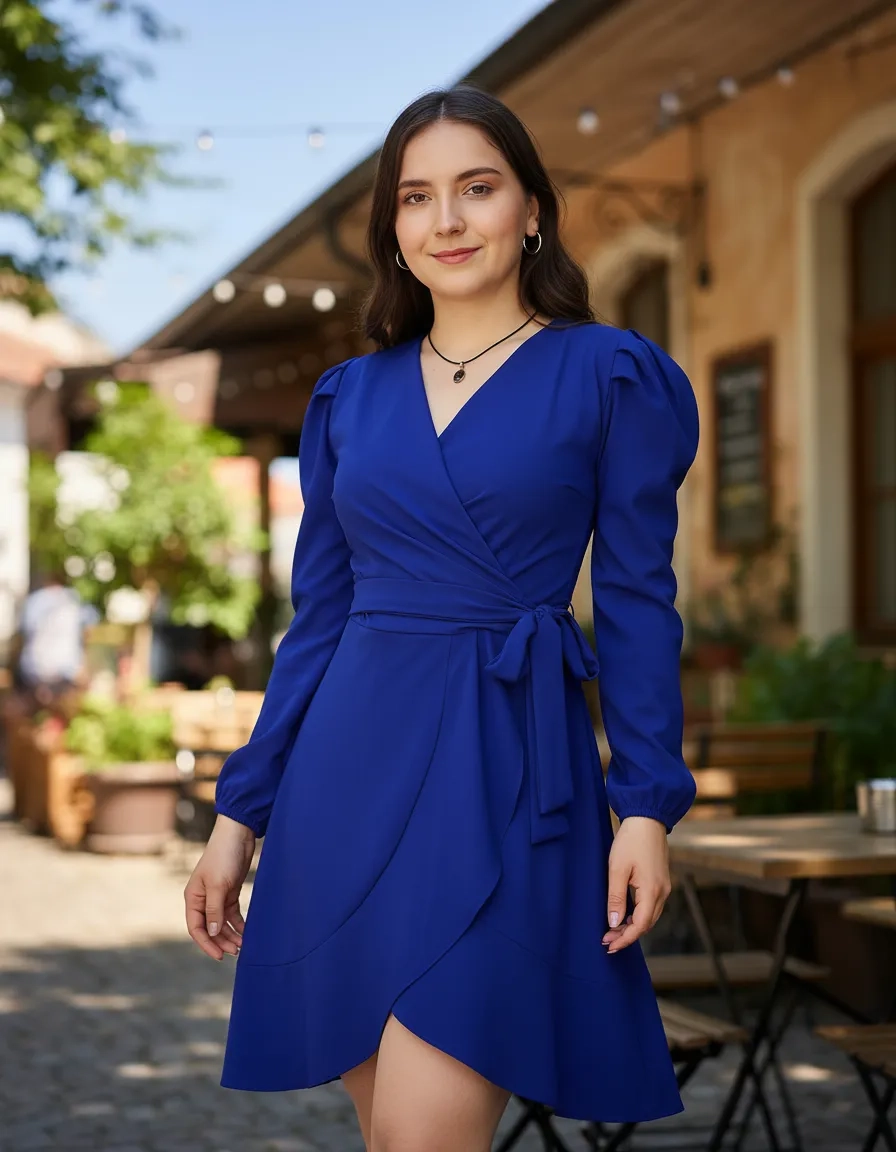 Kass13 Azul 02 Vestido Dama Moda Casual