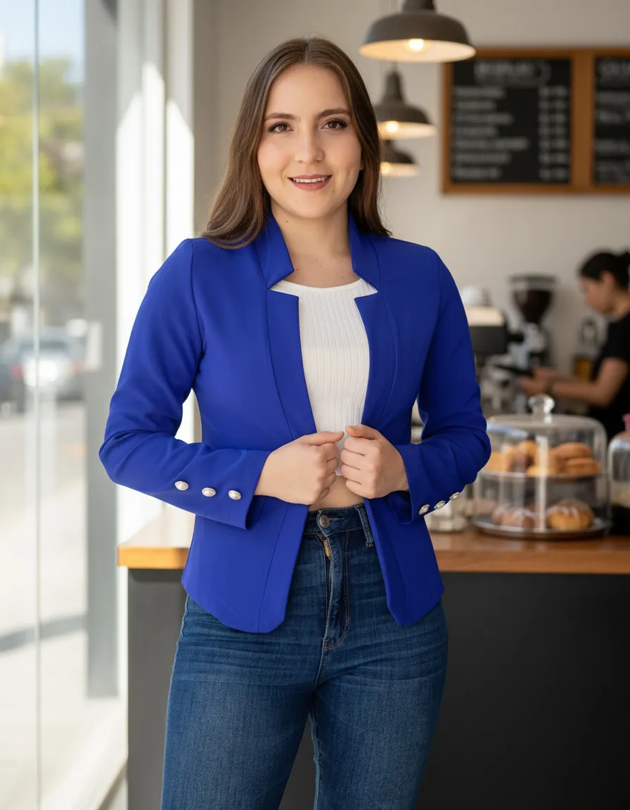 Saco Blazer Casual Elegante - Formal, Juvenil Y Moderno Saco Blazer Casual Elegante - Formal, Juvenil Y Moderno