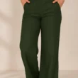 Pantalón Vestir Dama Moda Casual Elegante Corte Amplio Pantalón Vestir Dama Moda Casual Elegante Corte Amplio
