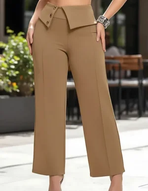 Pantalón Dama Vestir Casual Elegante Ajuste Cómodo Y Stretch