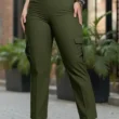 Pantalón Cargo Dama Casual Elegante Ajuste Cómodo Y Stretch