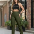 Pantalón Cargo Dama Casual Elegante Ajuste Cómodo Y Stretch