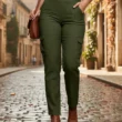 Pantalón Cargo Dama Casual Elegante Ajuste Cómodo Y Stretch