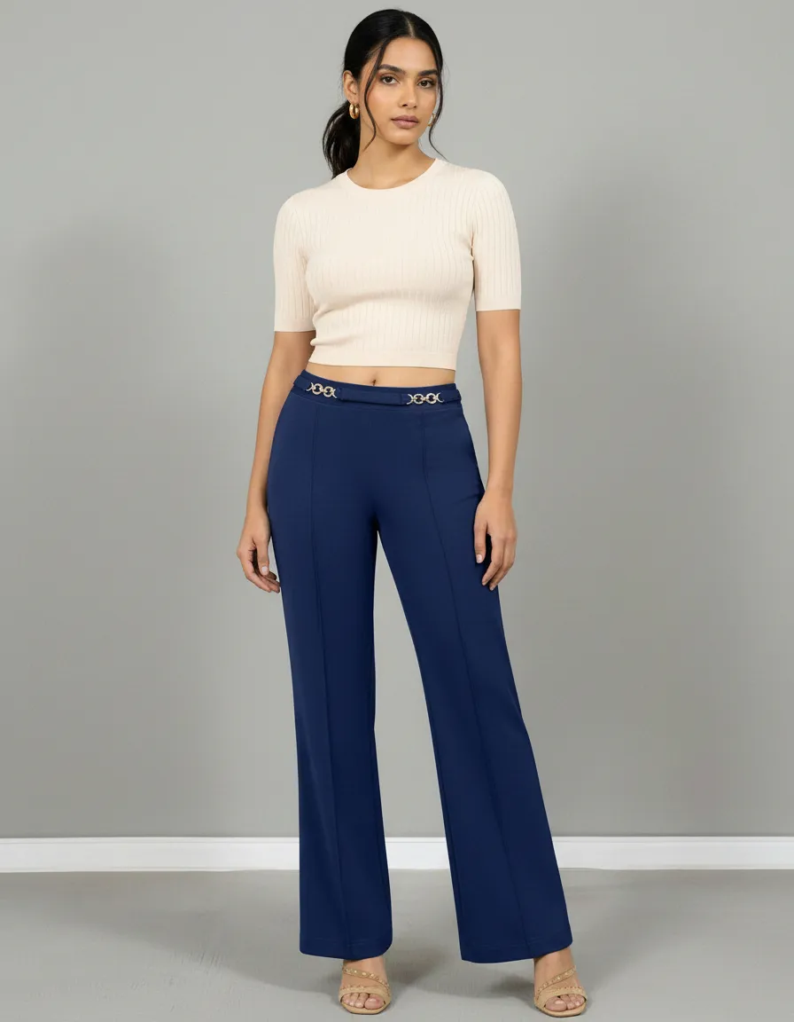 Pantalón De Vestir Casual Elegante Moda Stretch - Ajuste Cómodo