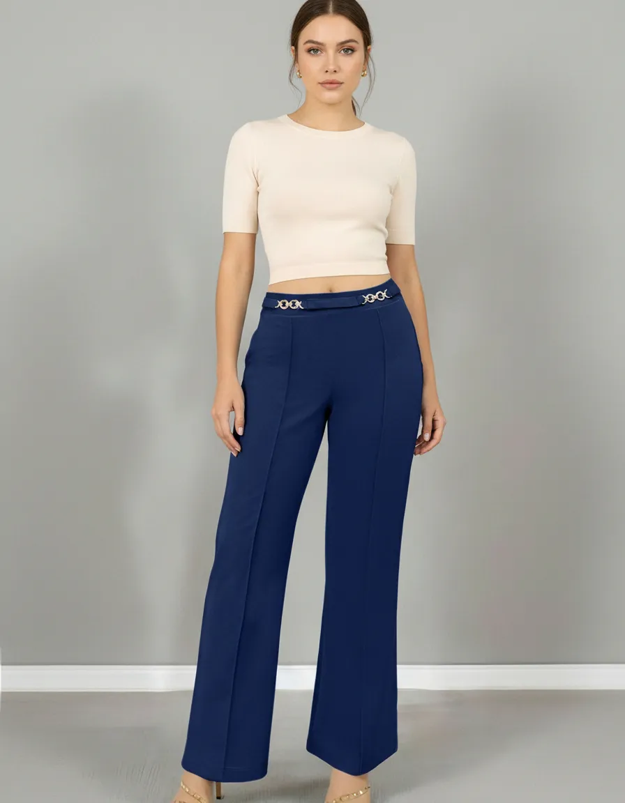 Pantalón De Vestir Casual Elegante Moda Stretch - Ajuste Cómodo Pantalón De Vestir Casual Elegante Moda Stretch - Ajuste Cómodo